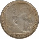 Drittes Reich 5 Mark 1937 G Paul von Hindenburg J. 367...