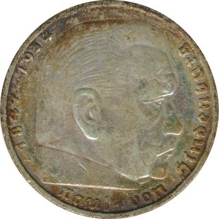 Drittes Reich 5 Mark 1939 A Paul von Hindenburg J. 367...
