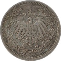 Kaiserreich J.016 1905 A Kleinm&uuml;nze 1/2 Mark Silber*