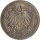 Kaiserreich J.016 1909 F Kleinm&uuml;nze 1/2 Mark Silber*