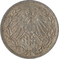 Kaiserreich J.016 1913 A Kleinm&uuml;nze 1/2 Mark Silber*