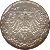 Kaiserreich J.016 1915 E Kleinm&uuml;nze 1/2 Mark Silber*