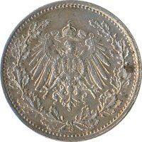Kaiserreich J.016 1916 G Kleinm&uuml;nze 1/2 Mark Silber*