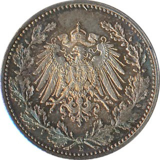 Kaiserreich J.016 1917 E Kleinmünze 1/2 Mark Silber*
