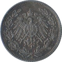 Kaiserreich J.016 1918 A Kleinm&uuml;nze 1/2 Mark Silber*
