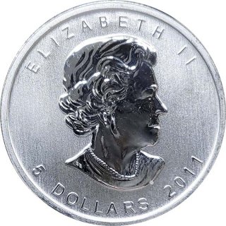 Kanada 2011 - Maple Leaf 1 Oz Silber*
