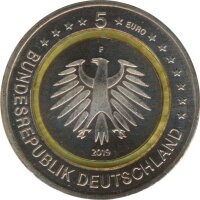 Deutschland 5 Euro 2019 - F - Gem&auml;&szlig;igte Zone*