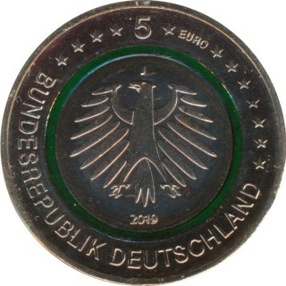 Deutschland 5 Euro 2019 - J - Gem��igte Zone*