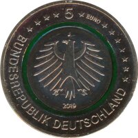 Deutschland 5 Euro 2019 - J - Gem&auml;&szlig;igte Zone*