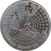 BRD 10 Euro 2007 F 50 Jahre R&ouml;mische Vertr&auml;ge Silber*