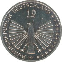 BRD 10 Euro 2007 F 50 Jahre R&ouml;mische Vertr&auml;ge Silber*