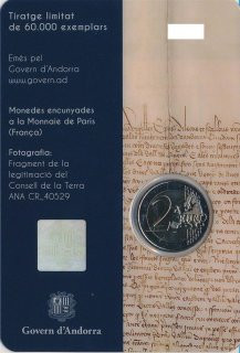 Andorra 2 Euro - 2019 Consell de la Terra*