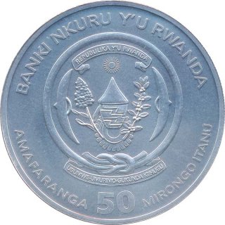 Ruanda 2020 Lemuren 1 Oz Silber