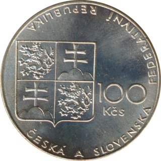 Tschechoslowakei 100 Kronen 1990 Velka Pardubicka Hindernisrennen Silber*