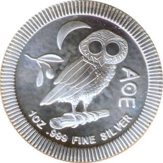 Niue 2020 - Eule von Athen - 1 Oz Silber*