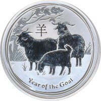 Australien Lunar 2 - 2015 Jahr der Ziege 1 Oz Silber*