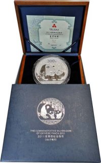 China 2011 - 300 Yuan Panda Silber PP*