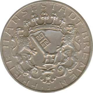 Bremen 2 Mark 1904 J Stadtwappen Silber*