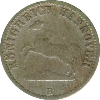 Hannover 1/2 Groschen 1858 B Georg IV Silber*