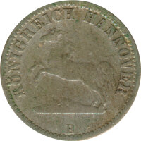 Hannover 1/2 Groschen 1858 B Georg IV Silber*