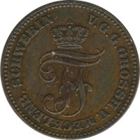 Mecklenburg-Schwerin 2 Pfennig 1872 Friedrich Franz II*