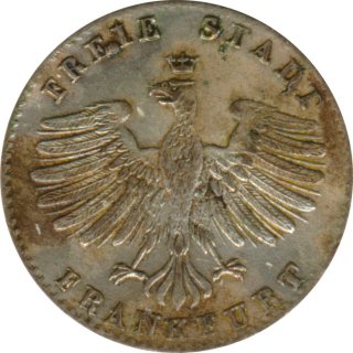 Freie Stadt Frankfurt 1 Kreuzer 1839/40 Stadtansicht Silber*