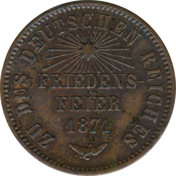 Baden 1 Kreuzer 1871 Friedensfest*