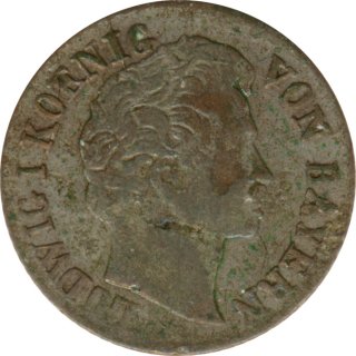 Bayern 1 Kreuzer 1835 Ludwig I Silber*