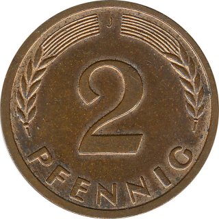 BRD 2 Pfennig 1962 J Eichenzweig J.381*