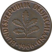 BRD 2 Pfennig 1966 F Eichenzweig J.381*
