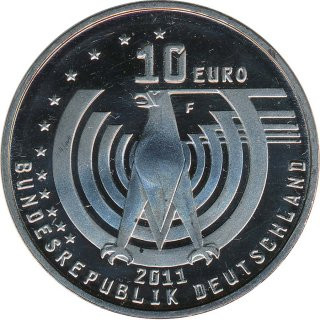 BRD 10 Euro 2011 F 125 Jahre Automobil*