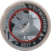 Medaille 2017 Weltwunder Silber