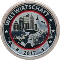 Medaille 2017 Weltwirtschaft Silber