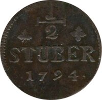 J&uuml;lich-Berg 1/2 St&uuml;ber 1794 Karl Theodor*