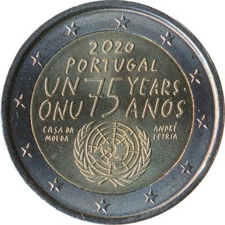 Portugal 2 Euro 2020 - 75 Jahre Vereinte Nationen*