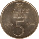 DDR 5 Mark 1969 A 20 Jahre DDR*