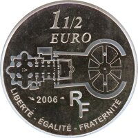 Frankreich 1,5 Euro 2006 PP Saint Pierre Silber im Etui*