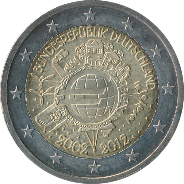 Deutschland 2 Euro 2012 - Einf&uuml;hrung Euro-Bargeld ( A )*