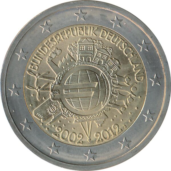 Deutschland 2 Euro 2012 - Einf&uuml;hrung Euro-Bargeld ( J )*