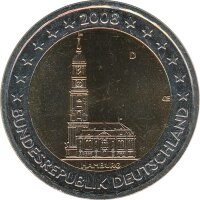 Deutschland 2 Euro 2008 - Hamburger Michel ( D )*