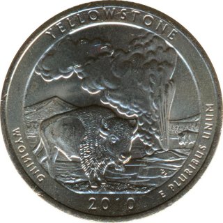 USA Quarter Dollar 2010 P Wyoming - Yellowstone*
