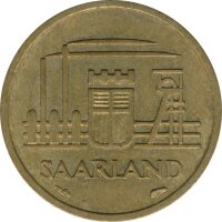 Saarland 10 Franken 1954*