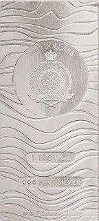 Niue 2021 -  Mandalorian Beskar Bar (Star Wars) - 1 Oz Silber*