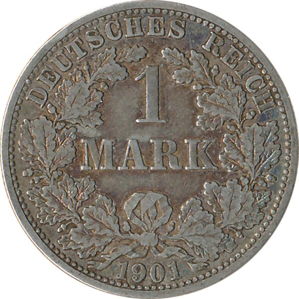 Deutsches Reich 1 Mark 1901 F Silber*