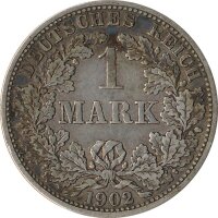 Deutsches Reich 1 Mark 1902 F Silber*