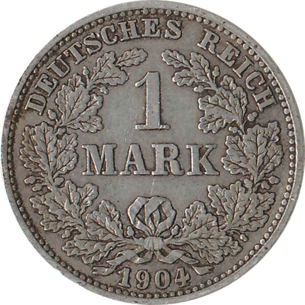 Deutsches Reich 1 Mark 1904 E Silber*