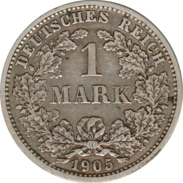 Deutsches Reich 1 Mark 1905 D Silber*