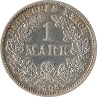 Deutsches Reich 1 Mark 1905 J Silber*