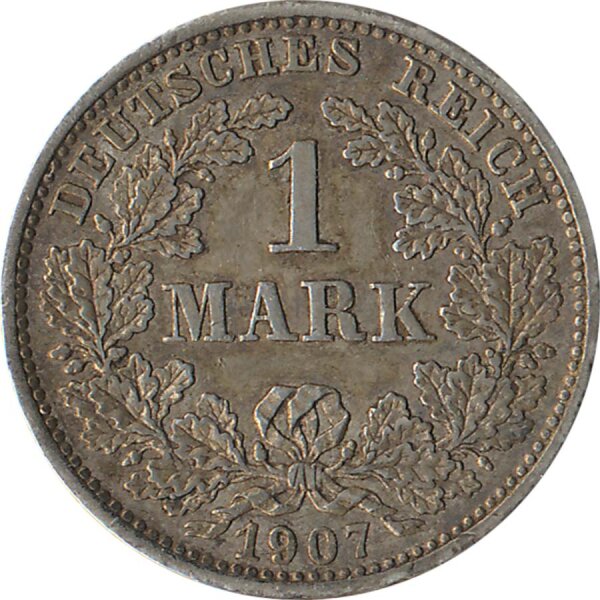 Deutsches Reich 1 Mark 1907 D Silber*