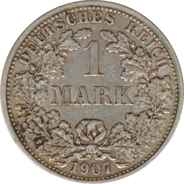 Deutsches Reich 1 Mark 1907 F Silber*